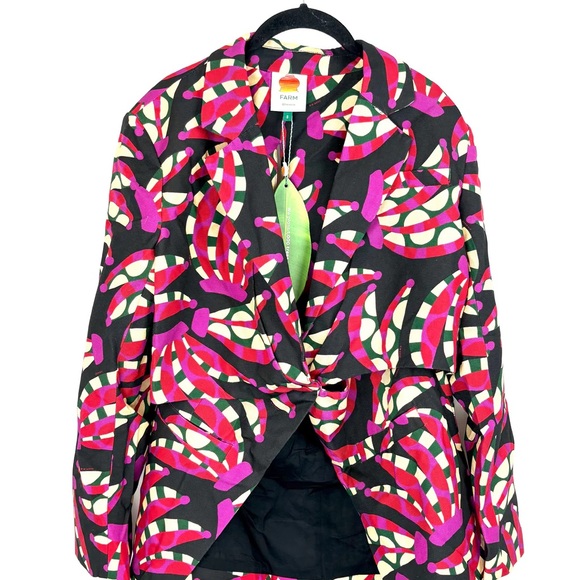 Farm Rio: Colorful Patterned cut out Blazer - Picture 6 of 13